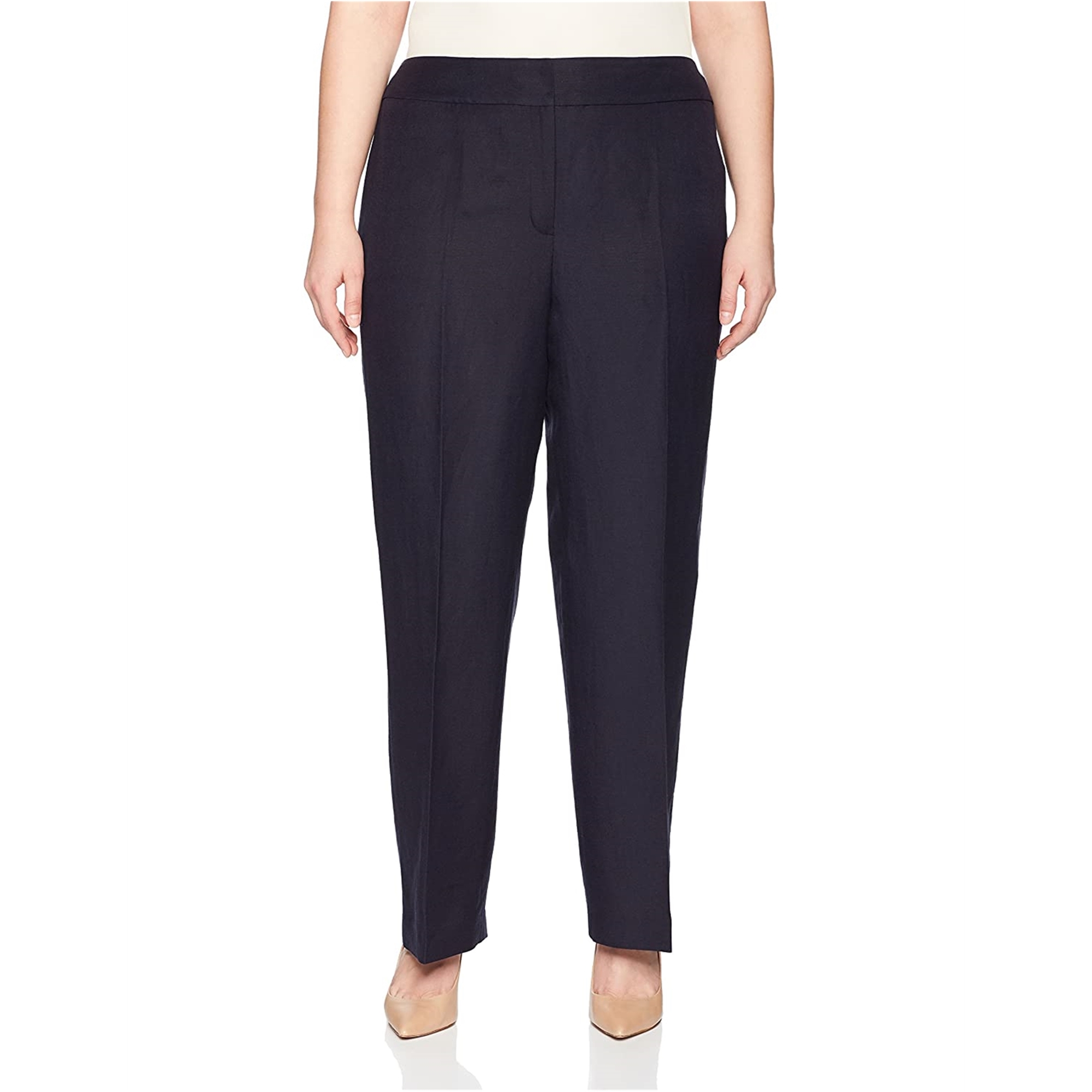 Nine West Womens Neo Classic Dress Pants, Blue, Plus Size, 22W
